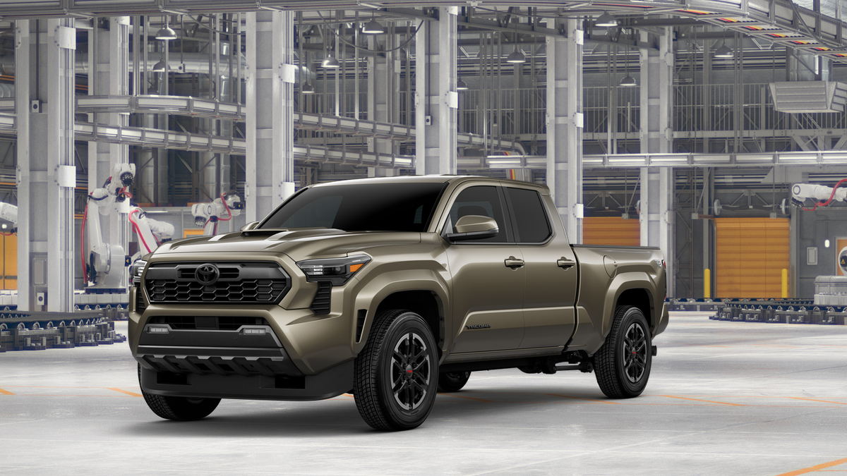 2026 Toyota Tacoma TRD Sport in Bronze Oxide — front three-quarter view