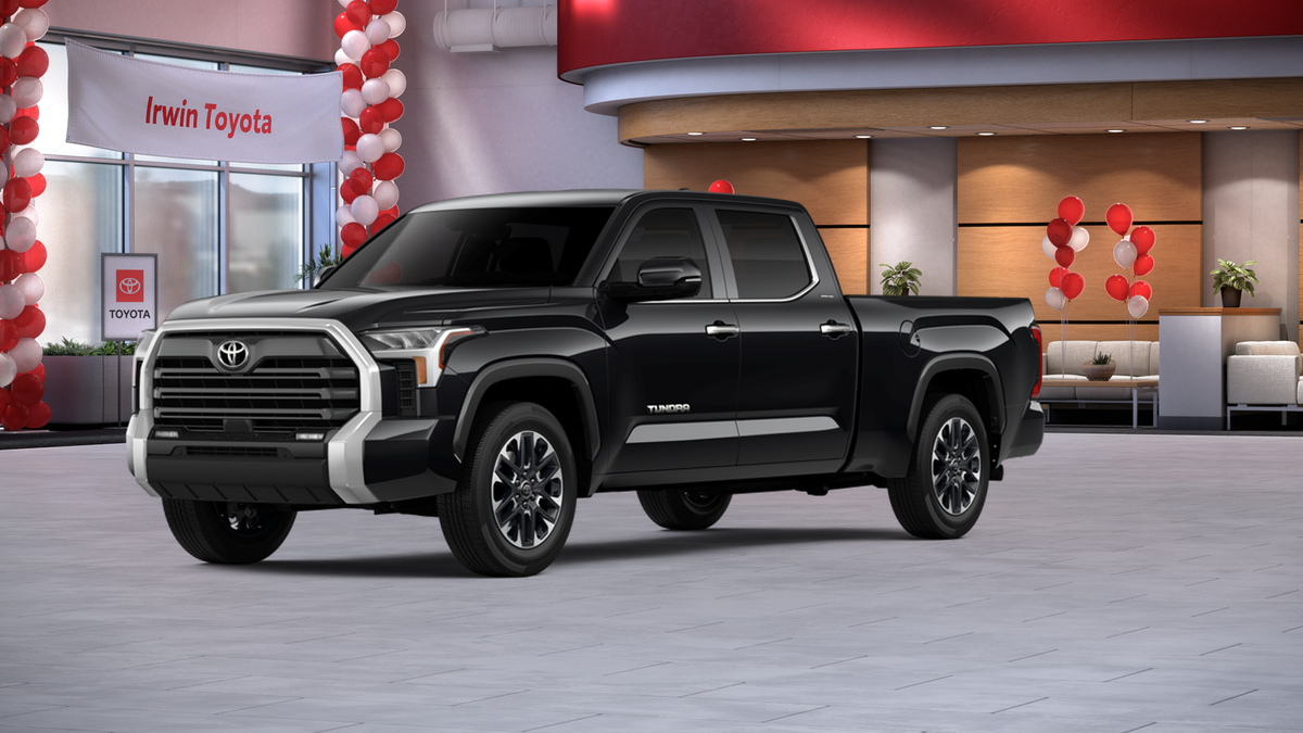 2026 Toyota Tundra Limited in Midnight Black Metallic — front three-quarter view