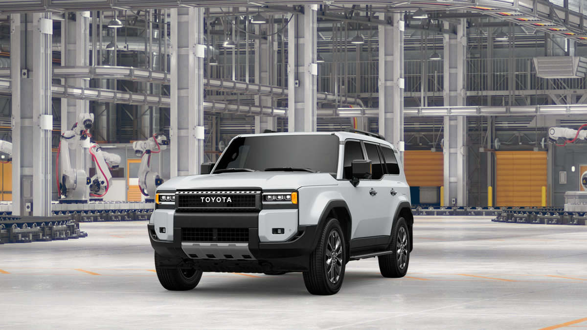 2027 Toyota Land Cruiser Land Cruiser in Wind Chill Pearl — front three-quarter view