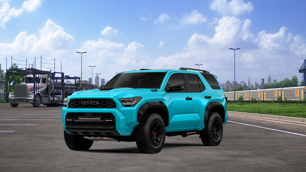 2026 Toyota 4Runner i-FORCE MAX TRD Pro in Wave Maker — front three-quarter view