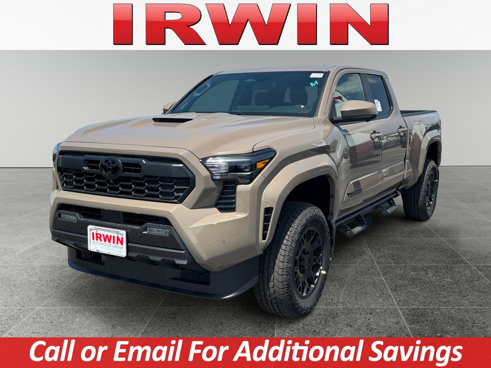2026 Toyota Tacoma TRD Sport in Mudbath — front three-quarter view