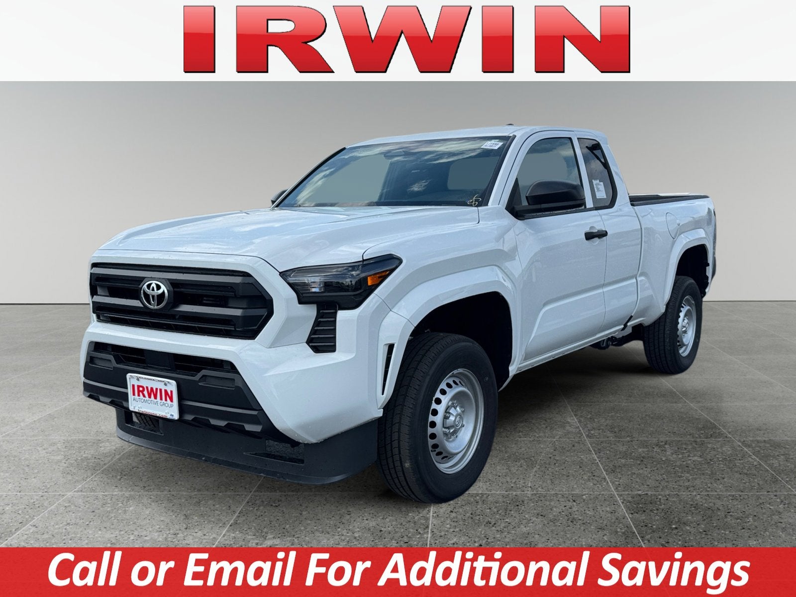 2026 Toyota Tacoma SR in Ice Cap — front three-quarter view