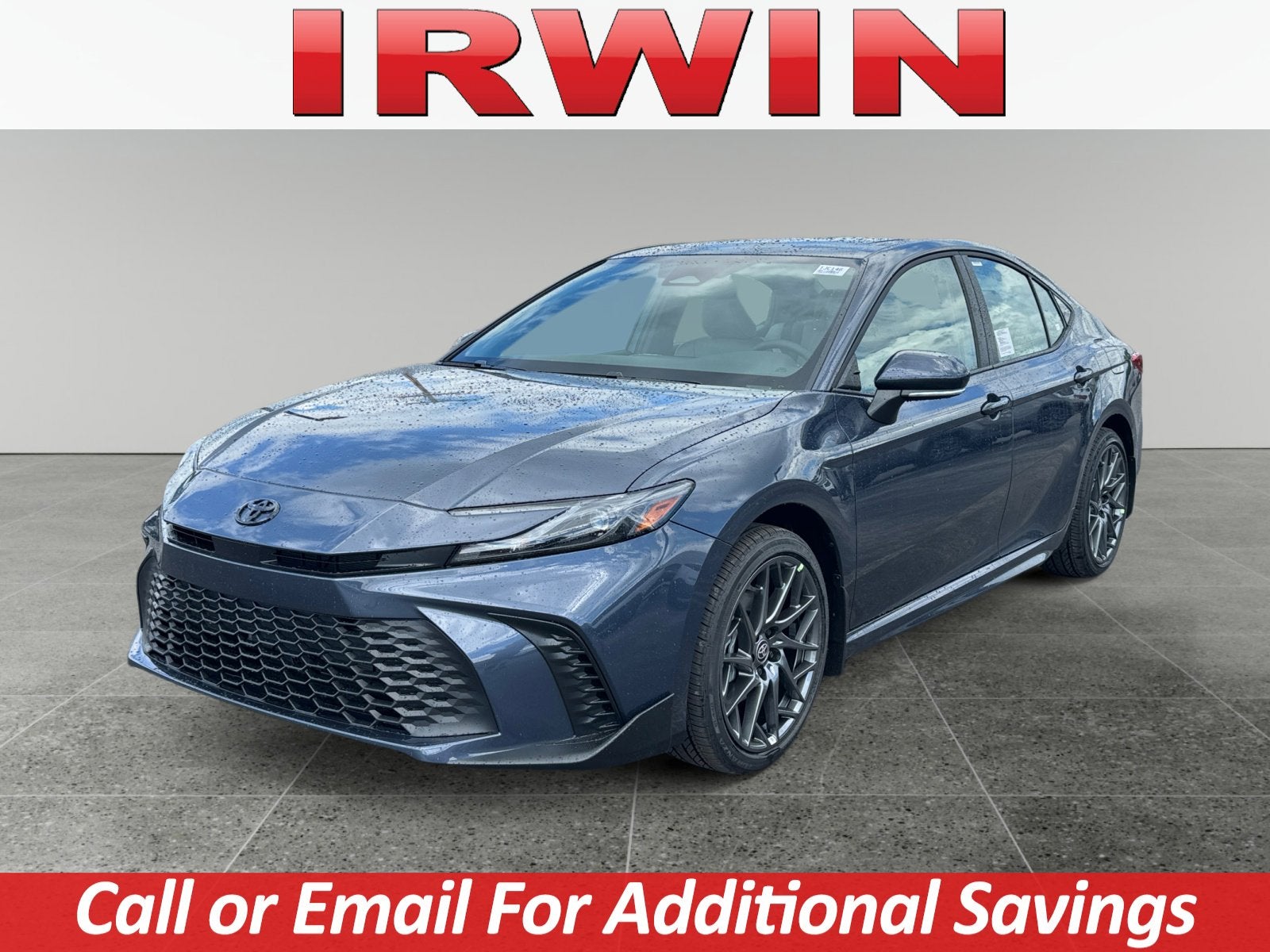 2026 Toyota Camry SE in Dark Cosmos — front three-quarter view