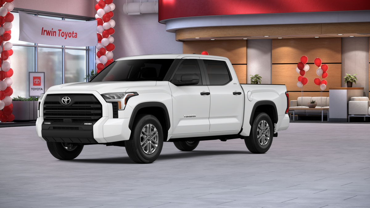 2026 Toyota Tundra SR5 in Ice Cap — front three-quarter view