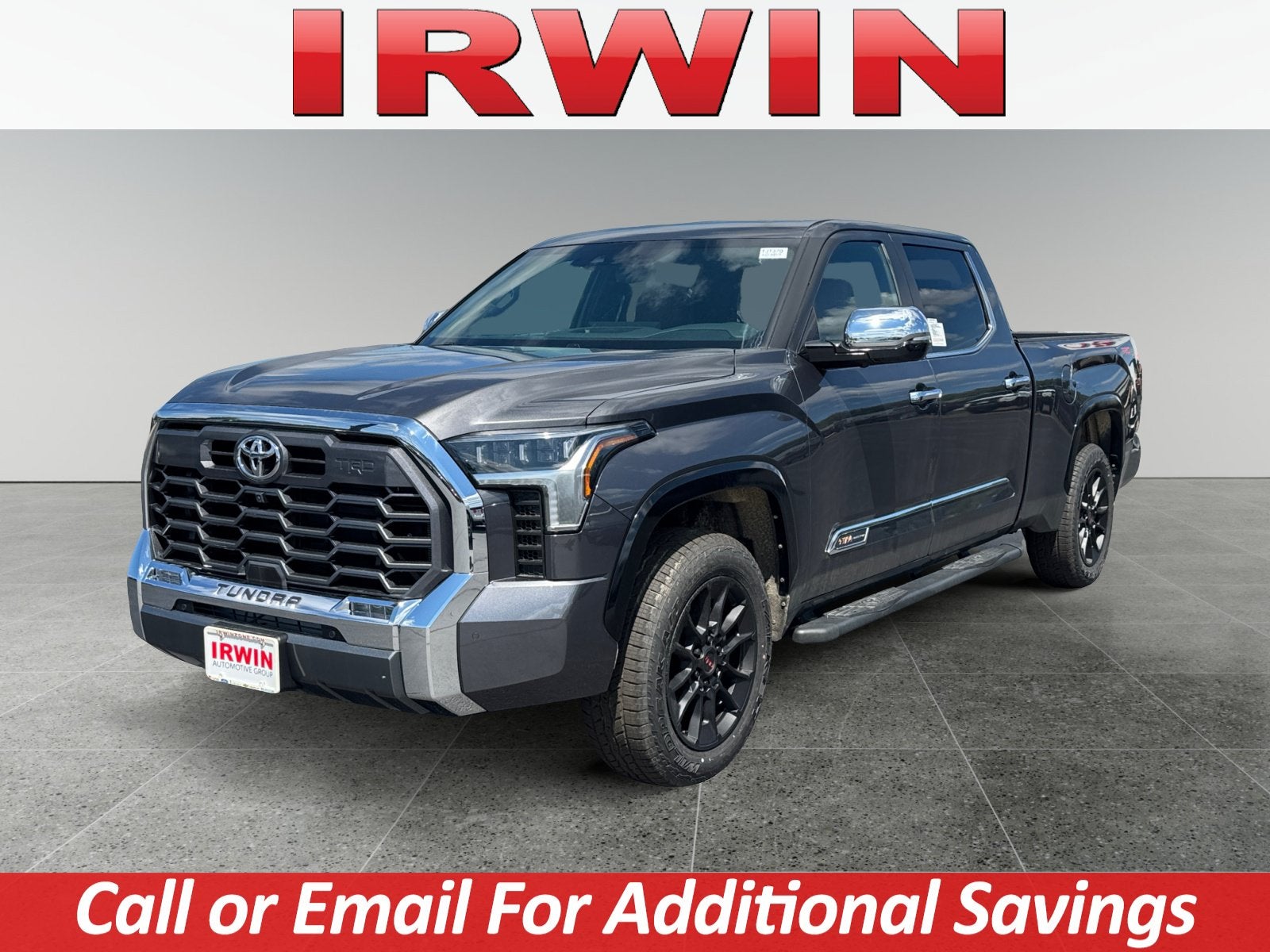 2026 Toyota Tundra 1794 Edition in Magnetic Gray Metallic — front three-quarter view