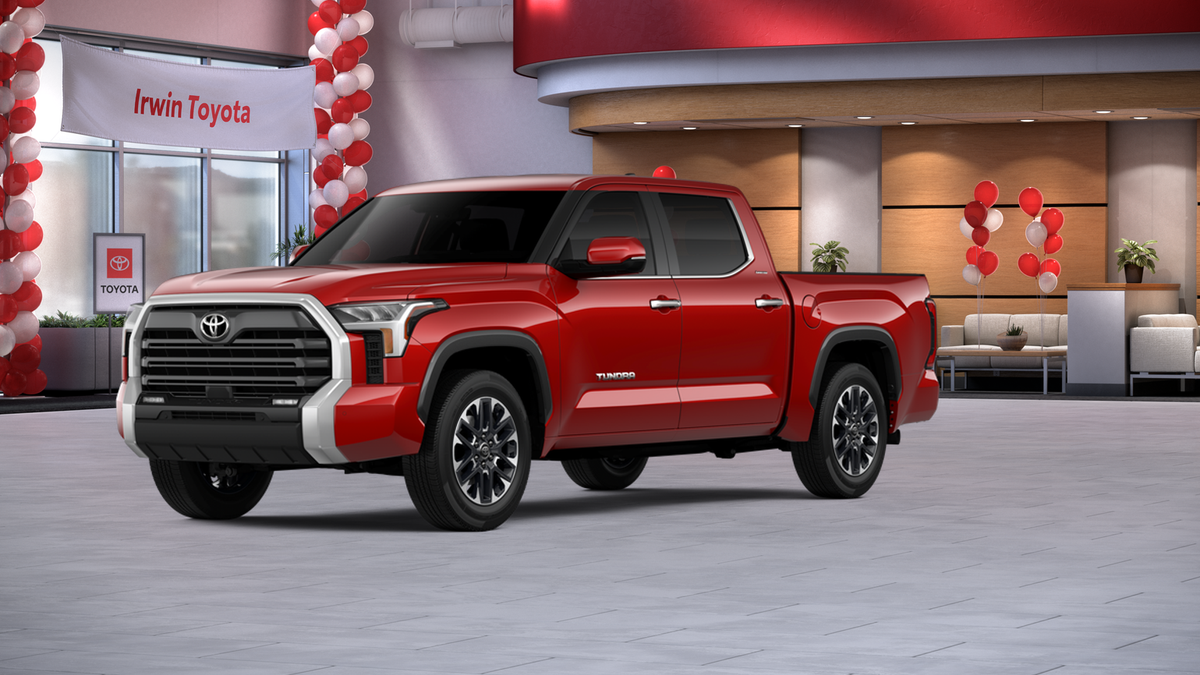 2026 Toyota Tundra Limited in Supersonic Red — front three-quarter view