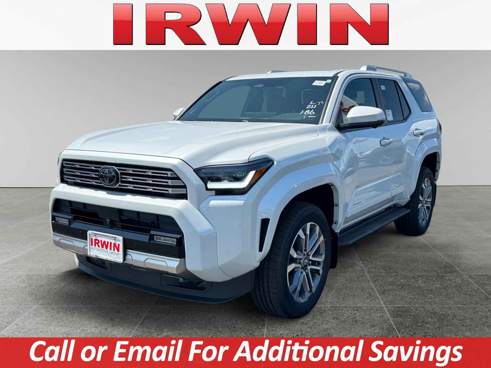 2026 Toyota 4Runner Limited in Wind Chill Pearl — front three-quarter view